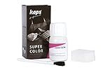 Kaps Super Color Lederfarbe für Naturleder, Synthetik und Textil, Lederfärber, 25 ml, Weiss 101