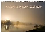 Die Elbe in Dresden-Laubegast (Wandkalender 2024 DIN A3 quer), CALVENDO Monatskalender
