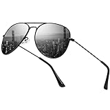 kunchu 2 Paare Fliegerbrille Sonnenbrille-Herren-Damen-Pilotenbrille Retro Vintage Polarisiert Sunglasses Set Schwarz Piloten Brille mit UV400 Schutz Fahrerbrille Verspiegelt Brille für Men