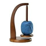 Wollabwickler, Wollhaspel Rotierender Magnetischer Wollknäuelhalter,Yarn Winder Garnrollenhalter wollabwickler Holz Wollhalter wollwickler für Häkel- und Strickzubehör-Geschenke (Retro-Farbe)