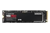 Samsung 980 PRO M.2 NVMe SSD (MZ-V8P2T0BW), 2 TB, PCIe 4.0, 7.000 MB/s Lesen, 5.000 MB/s Schreiben, Internes Solid State Drive, für Gaming und Videoschnitt