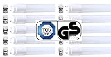 10 x TÜV Süd - GS zertifizierte LED Röhre T8 / G13 - 120 cm - 18 Watt - 330° AUSSTRAHLUNG - 1800 LUMEN - Neutralweiß ~ 4000 Kelvin, ersetzt 36 Watt Leuchtstoffröhre - inclusive LED Starter