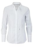 Seidensticker Damen Bügelfreie, taillierte Hemdbluse für eine Feminine Silhouette – Langarm – 100% Baumwolle Bluse, Weiß, 38