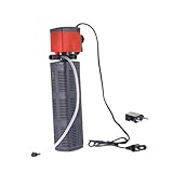 BESPORTBLE Filter für Fischbecken umwälzpumpe cycle pump aquarienpumpe Fischbehälter Pumpe zirkulations pumpe aerator Tauchfilter für Aquarien Aquarienwasserpumpe Brunnenpumpe Plastik Black