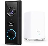 eufy Security, Kabellose Video-Türklingel mit Akku, 2K HD, Türklingel mit Kamera, Gebührenfrei, smarte Personenerkennung, beidseitige Audiofunktion(HomeBase 2 notwendig)(Generalüberholt)