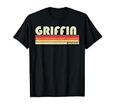 GRIFFIN GA GEORGIA Witziges Stadt-Heimwurzel-Geschenk Retro 70er 80er Jahre T-Shirt