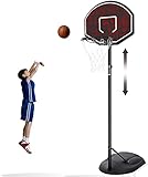 Basketballständer, Basketballkorb mit Ständer, Tragbar Basketballanlage, Höhenverstellbar von 167 bis 228 cm für Erwachsene Outdoor Indoor
