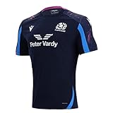 Macron Herren Motiv, Trainings-T-Shirt Schottland Rugby 2021/22, Marineblau, blau, XXL