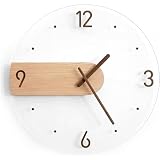 ZQNDFAC Kreatives Design Runde, langlebige Wanduhr, leicht ablesbare Wanduhren, Klassische Uhren, minimalistische Uhr für Schlafzimmer, Wohnzimmer, Innenbereich, dekorativ Einzigartig