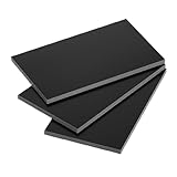 COYOUCO Schwarzes Bakelit-Phenol-laminiertes Harzplattenblatt für elektrische und elektronische Armaturen, Heimwerken, 100 x 100 mm,4mm 4p