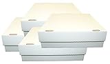 CAGO 4 Riesen Deck-Boxen - Aufbewahrung (weiß) für je 4000 Karten (Magic / Pokemon / YuGiOh Karten) + Collect-it Hüllen