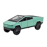 RRBY Schönes Automodell! Für Tesla Cybertruck Pickup SUV Geländewagen Legierung Automodell Diecast Metal Mit Sound Light Dekoration Geschenke 1:24 (Color : Green)