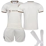 Trikot für Erwachsene Nr.7 Fußball Trikot, Outdoor Football Jersey Fußballtrikots Fussball T-Shirt, Shorts und Socken Set für Herren Anzug