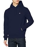 Tommy Jeans Herren TJM Regular Fleece Hoodie Pullover, Marineblau (Twilight Navy), S