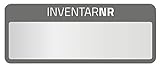 AVERY Zweckform 6920 Aluminium Inventaretiketten (selbstklebend, witterungsbeständig und fälschungssicher, 50x20 mm, 50 Aufkleber auf 10 Blatt) silber/schwarz