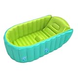 Inflatable Baby Tub, Portable Blow Tub, Baby Bathtub with Anti Slip and Travel Friendly Design for Home, Traveling, or Outdoor Care Needs, 35.43x21.65x11.81 I