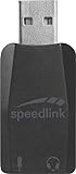 Speedlink VIGO USB Sound Card -Soundkarte mit Mikrofon- und Kopfhörereingang - USB, schwarz