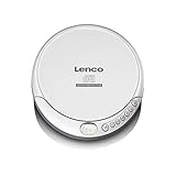 Lenco CD-201 Tragbarer CD-Player CD, CD-R, CD-RW, MP3 Akku-Ladefunktion Silber, mit Anti-Schock