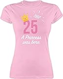 25. Geburtstag - 25 Geburtstag Mädchen Princess 1997 - M - Rosa - Geburtstag 25 mädchen Tshirt - L191 - Tailliertes Tshirt für Damen und Frauen T-Shirt