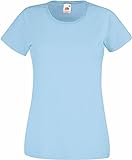 Basic T-Shirt 'Valueweight' - für Damen Farbe hellblau Größe XL