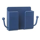 YpingLonk Wandmontage Fernbedienung Halter, 2 Stück Selbstklebende Aufbewahrungsbox Wand Halterung Fernbedienung Wandmontage Aufbewahrungsbox für Handy Lade Halter (Blue, M)