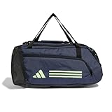 adidas Essentials 3-Stripes Duffel Bag Tasche, Shadow Navy/Green Spark, S