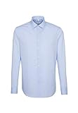 Seidensticker Herren Business Hemd Tailored Fit – Bügelfreies, schmales Hemd mit Kent-Kragen – Extra langer Arm – 100% Baumwolle, Blau (hellblau), 43 CM
