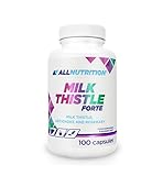 ALLNUTRITION Milk Thistle Forte - Nahrungsergänzungsmittel mit Extrakten aus Mariendistel, Artischocke, Rosmarin und BioPerine Formel - Unterstützt die Funktion des Verdauungssystems - 100 Kapseln