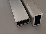 Aluminium Rechteckrohr Aluprofil Hohlrohr Kantrohr alu profil viele Größen Länge 100cm (20mm * 10mm *1,5mm)