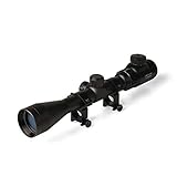 Goetland Gewehr Zielfernrohr 3-9x40 EG Airsoft Rot Grün Fadenkreuz mit Montage Ringe für Taktische Jagd Armbrust Luftgewehr Sportschü