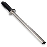 Navaris Wetzstahl für Messer - 31cm Wetzstab - Wetzstahl Diamant Messerstahl - Diamant Messerschärfer - Schleifstab - Messerschärfer Diamant - Messerschärfer Stab