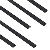Sekey PVC Zaunschiene Abdeckprofil 5pcs x 1m, Schutzzubehör für PVC Sichtschutzmatte, 1 m/Wurzel, 5er Set,