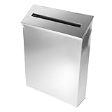 AUTSUPPL Wandmontierter Briefkasten Aus Abschließbarer Postkasten Für Den Außenbereich Dekorativer Mailbox Antikem Design Eisenfarb
