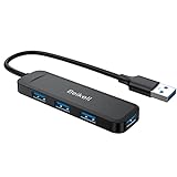 Beikell USB Hub 3.0 Datenhub, 4 Ports USB 3.0 Hub Ultra-Slim & Extra Leicht, Super Speed für MacBook, MacBook Air/Pro/Mini, PS4, Surface Pro, Huawei MateBook, USB Flash Drives usw.