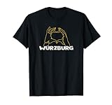 Würzburg Urlaub Reisen Souvenir Herz T-Shirt