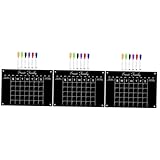 DIYEAH 3 Sätze Magnetisches Notizbrett aus Acryl kühlschrankorginizer kühlschranl organisator magnetisches Whiteboard Nachricht klares Brett magnetische Plantafel Magnettafel für W