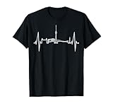 Stuttgart Skyline Herzschlag Fan Herz Liebe I Love Stuttgart T-S