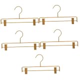 Gatuida 5st Hosenständer Kleiderhaken Tasche Tragbar Kleidung Gürtel Mehrere Geldbörsen-Organizer-Schrank Kleiderbügel Für Kinderröcke Hosenbügel Mit Clips Rock Aluminiumlegierung G