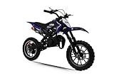 KXD 701 49ccm 2T Kinder Dirt Bike Dirtbike CrossBike pocket Pitbike Kinderbike Rennbike Minibike Bike Pocket blau