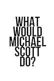 What Would Michael Scott Do ? Notebook - Inspired by The Office - Michael Scott Notebook 1/2 sketch book 1/2 lined notebook 110 pages 6x9