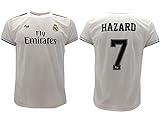 Real Madrid Offizielles F.C. Hazard Trikot, Weiß, Nummer 7, in Blisterverpackung, Geschenk (10 Jahre)