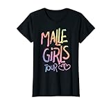 Damen Malle Girls Tour Herz T-Shirt - Mallorca Urlaub Love Mädels