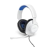 JBL Quantum 100P Over-Ear-Gaming-Headset – Wired 3,5 mm Klinke – Mit abnehmbarem Boom-Mikrofon – Kompatibel mit vielen Plattformen – Weiß-B