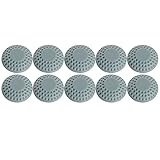 JJZXD 10 stücke Weiche Verdickung Stummschaltung zum Schutz der Wand Selbstklebende Aufkleber Türanschlag Stil Gummi Pad Türfender Haushalt Produkt (Color : Gray)