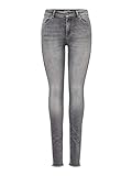 ONLY NOS Damen Onlblush Mid Sk ANK Raw JNS Rea0918 Noos Skinny Jeans, Grau (Grey Denim Grey Denim), 36/L30 (Herstellergröße: S)