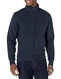 Amazon Essentials Herren Fleece-Jacke mit durchgehendem Reißverschluss, Marineblau, S