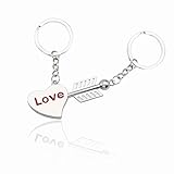 Accessotech Arrow & Ich liebe dich Herz & Schlüssel Paar Schlüsselanhänger Ring Schlüsselanhänger-schlüsselanhänger Liebhaber-geschenk