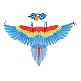 SOIMISS Kreatives Kinderkostü Set Mit Papageienflügeln Und Kopfstück Blaues Umhang Cape Für Fasching Karneval Und Cosplay Perfektes Accessoire Für Vogel Themenpartys U