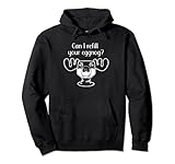 Can I Refill Your Eggnog?Moose Glass Funny Christmas Pullover Hoodie