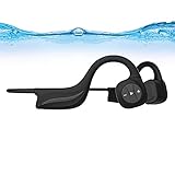 Knochenleitungs-Wireless-Schwimmkopfhörer Bluetooth 5.0, IPX8 Wasserdichter Schwimm-MP3-Player mit 8G-Speicher, Open-Ear-Wireless-Headset Sport-Kopfhörer zum Laufen Radfahren Fitness Schwarz